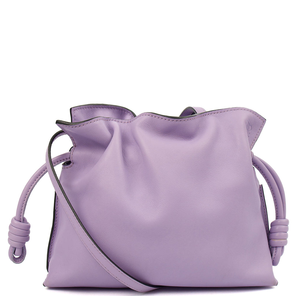 Loewe Cross Body Flamenco in Light Mauve, Leather — Top View