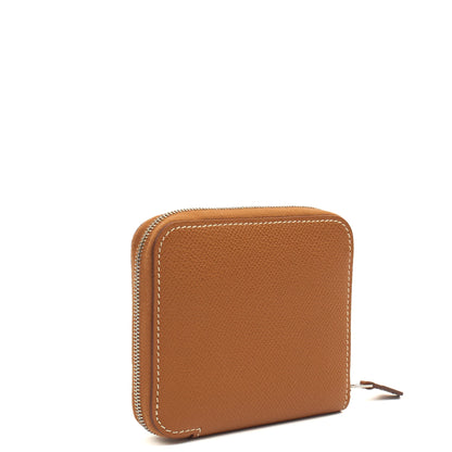 Hermes Purse Wallet in Gold, Epsom Leather — Side View