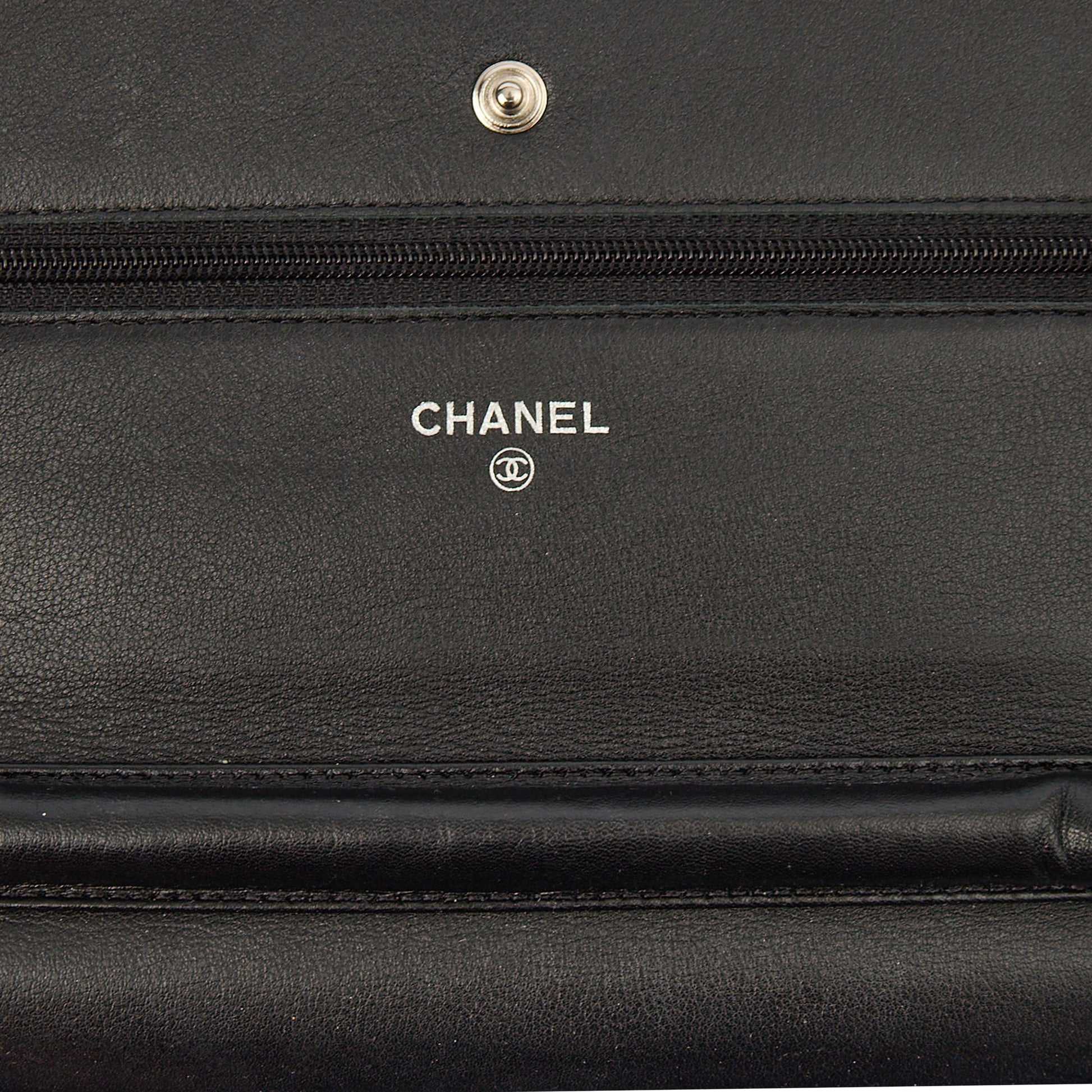 Chanel Cross Body Wallet on Chain in Black, Caviar Leather — Alternate View 9