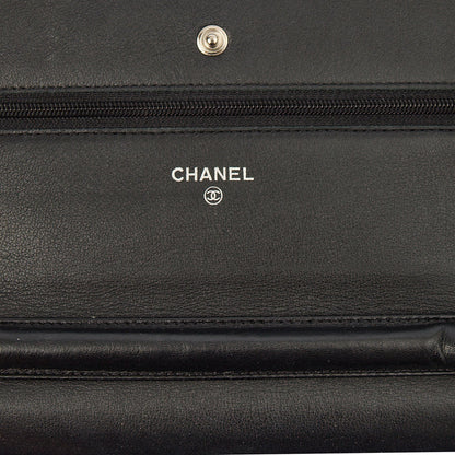 Chanel Cross Body Wallet on Chain in Black, Caviar Leather — Alternate View 9