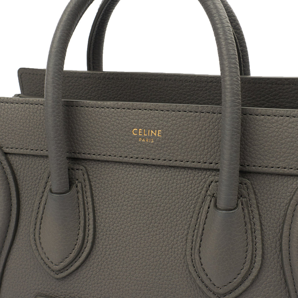Celine Cross Body Luggage - Nano in Kohl, Leather — Alternate View 7