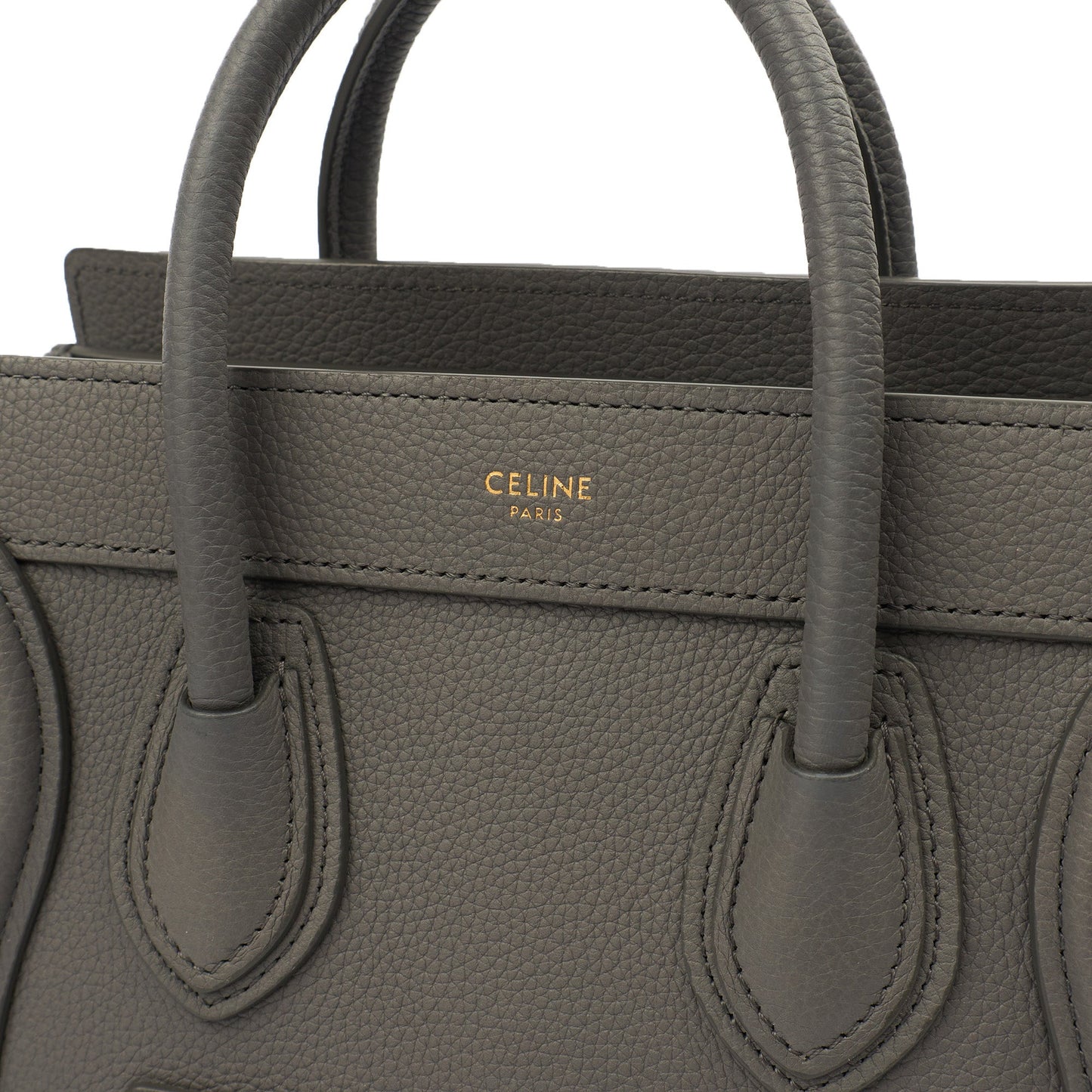 Celine Cross Body Luggage - Nano in Kohl, Leather — Alternate View 7