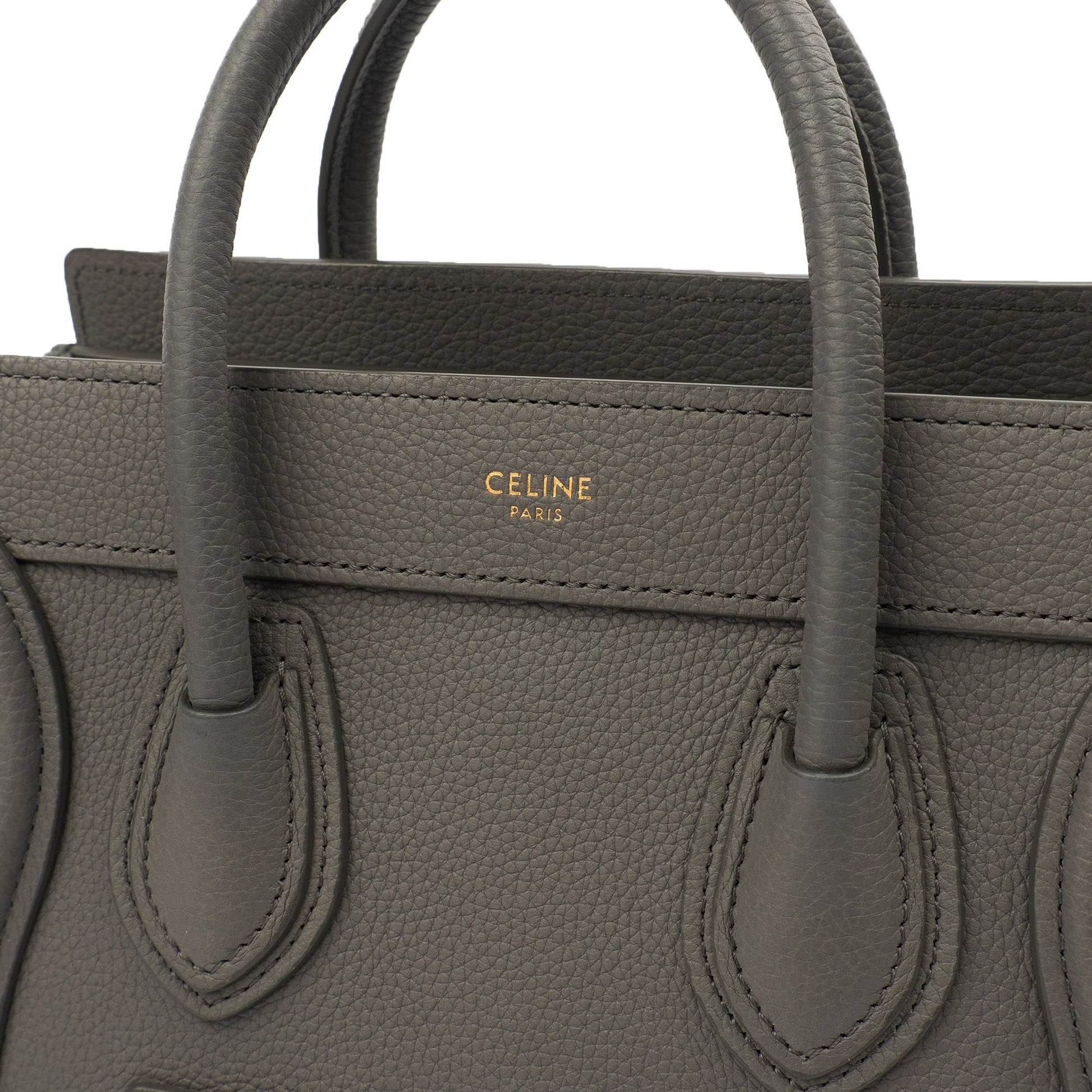 Celine Cross Body Luggage - Nano in Kohl, Leather — Alternate View 7