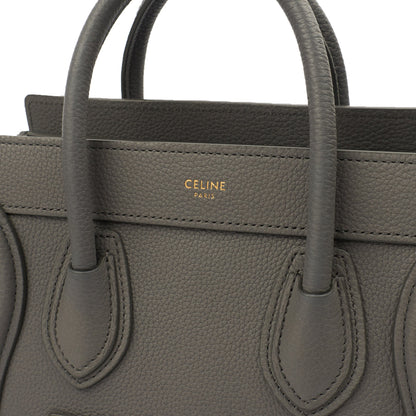 Celine Cross Body Luggage - Nano in Kohl, Leather — Alternate View 7