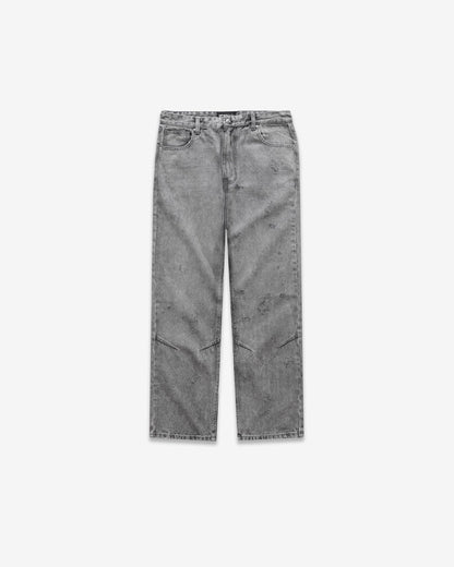 Benir Clothing Distressed Denim - Stone Grey — 28 — Front View