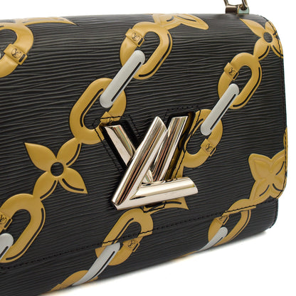 Louis Vuitton Cross Body Twist MM in Black, Epi Leather — Alternate View 8