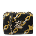 Louis Vuitton Cross Body Twist MM in Black, Epi Leather — Front View