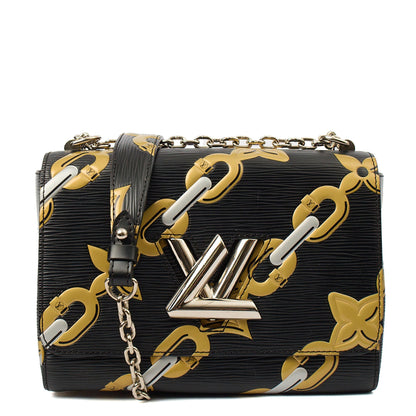 Louis Vuitton Cross Body Twist MM in Black, Epi Leather — Alternate View 7