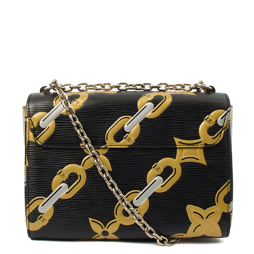 Louis Vuitton Cross Body Twist MM in Black, Epi Leather — Alternate View 10