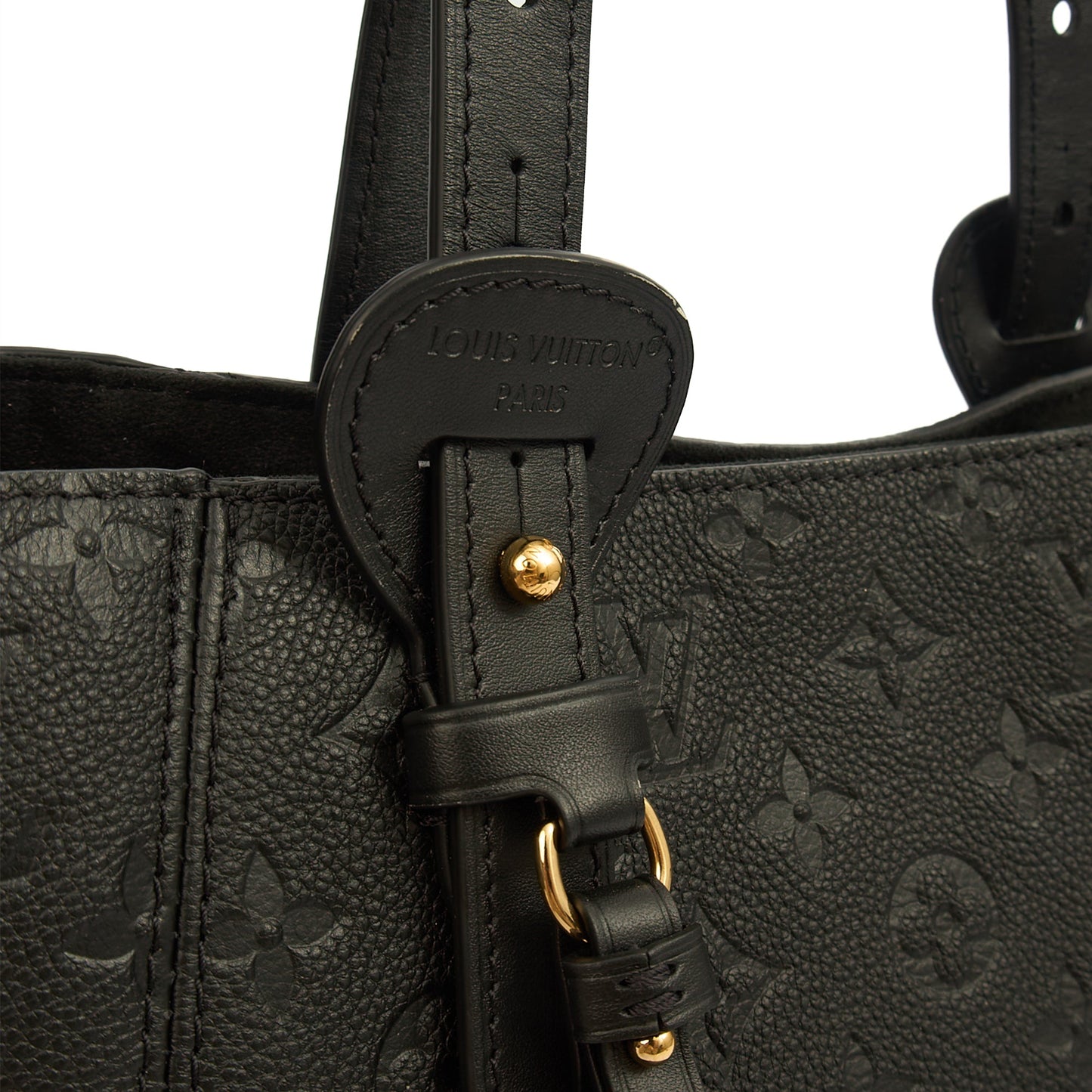 Louis Vuitton Tote All In One PM in Monogram, Empreinte Leather — Side View