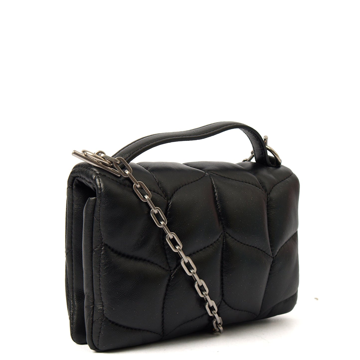 Mulberry Cross Body Little Softie in Black, Leather — Side View