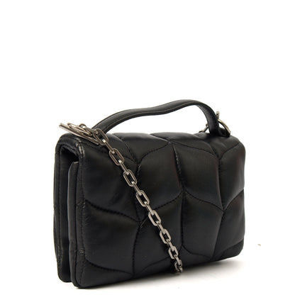 Mulberry Cross Body Little Softie in Black, Leather — Side View