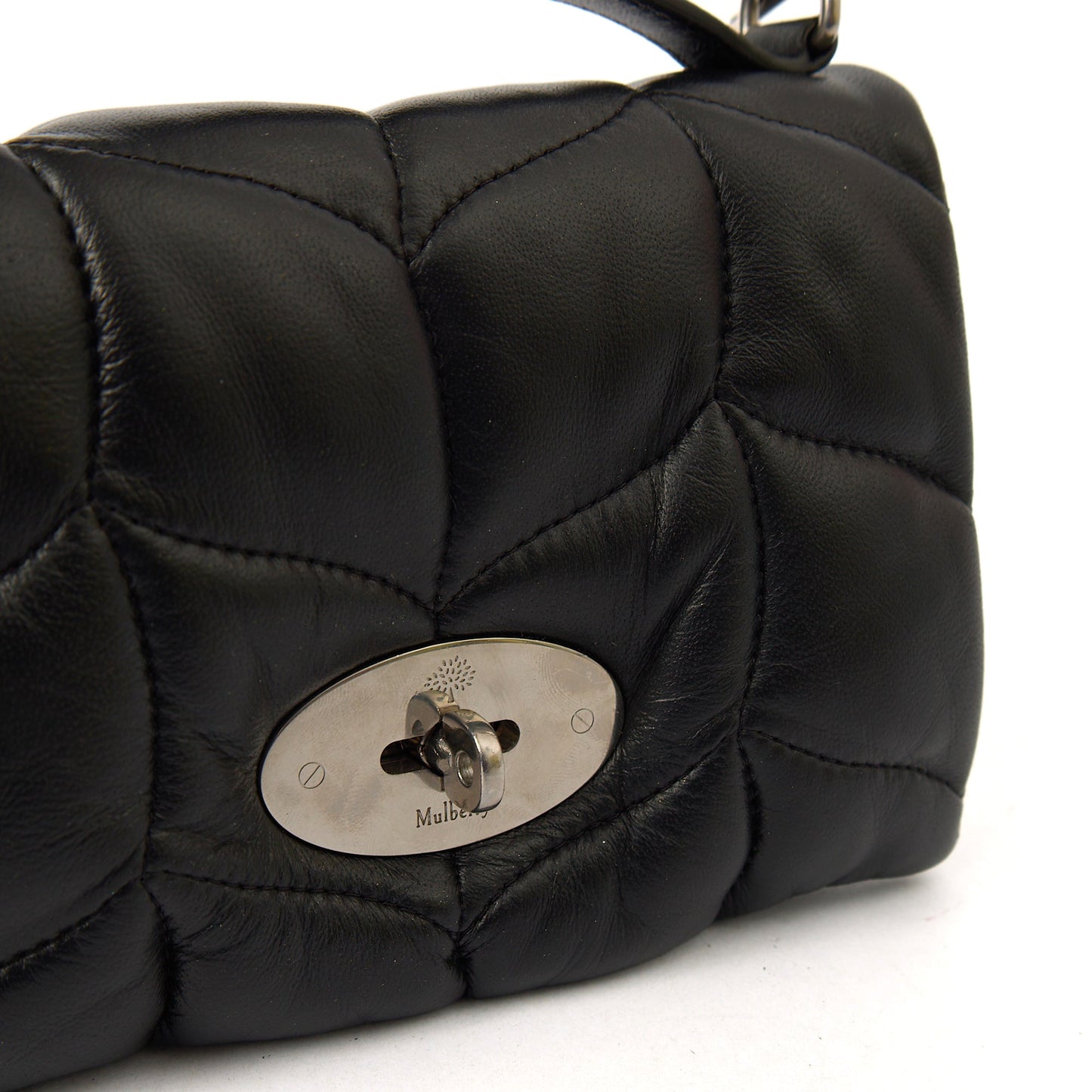 Mulberry Cross Body Little Softie in Black, Leather — Lifestyle View