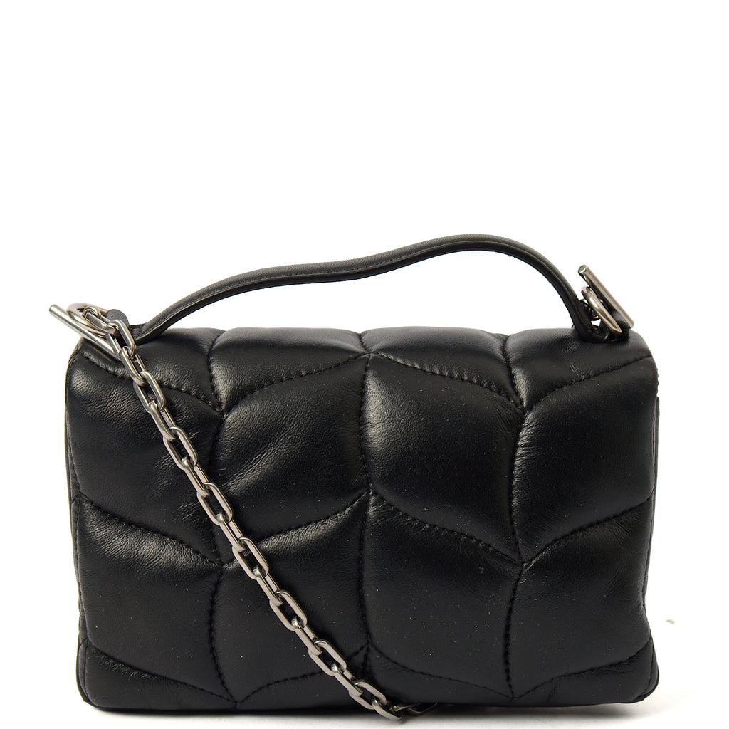 Mulberry Cross Body Little Softie in Black, Leather — Back View