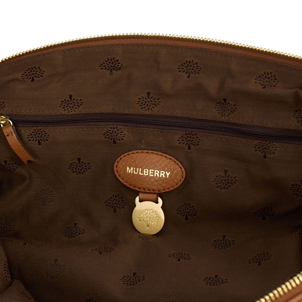 Mulberry Tote Effie Tote in Brown, Leather — Lifestyle View