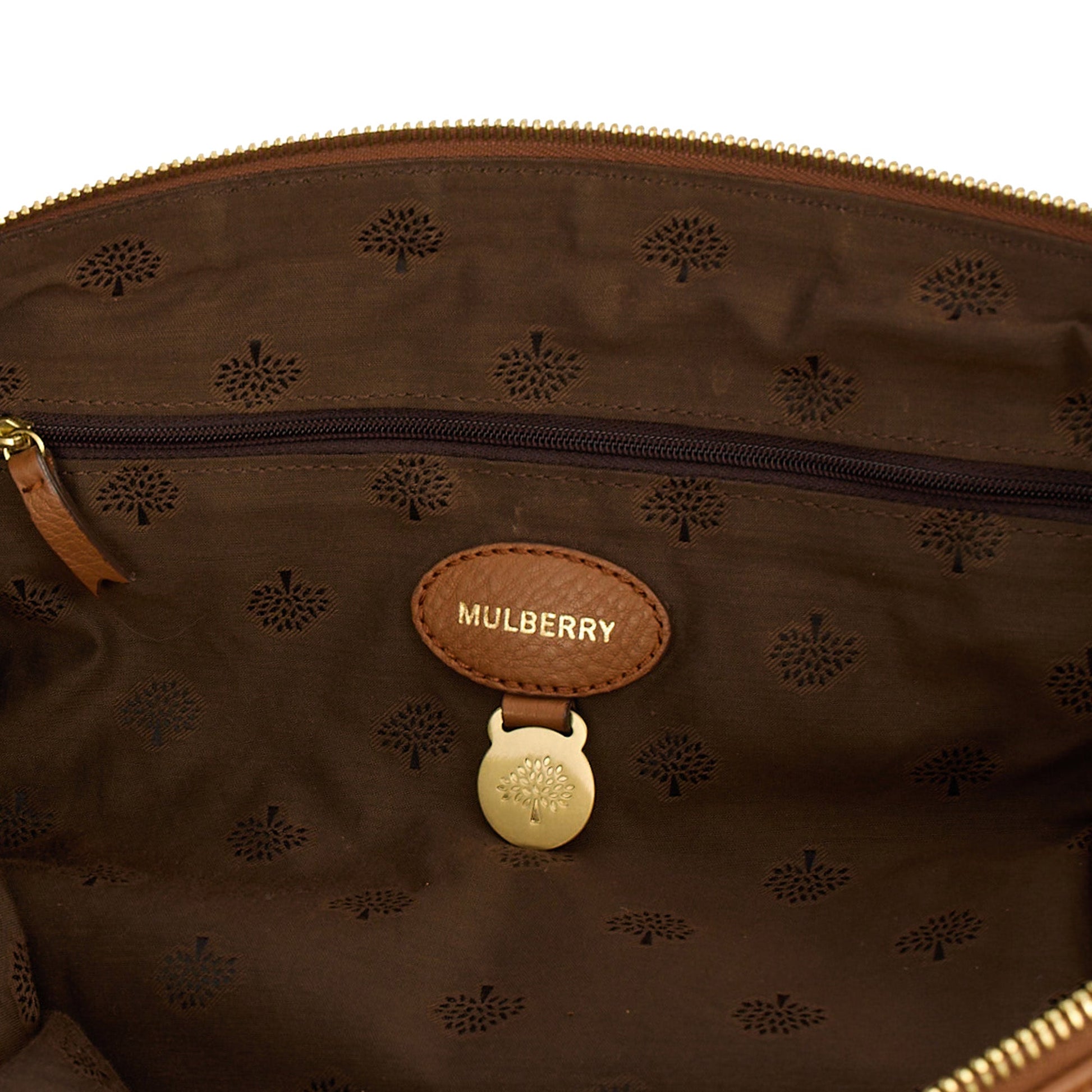 Mulberry Tote Effie Tote in Brown, Leather — Lifestyle View