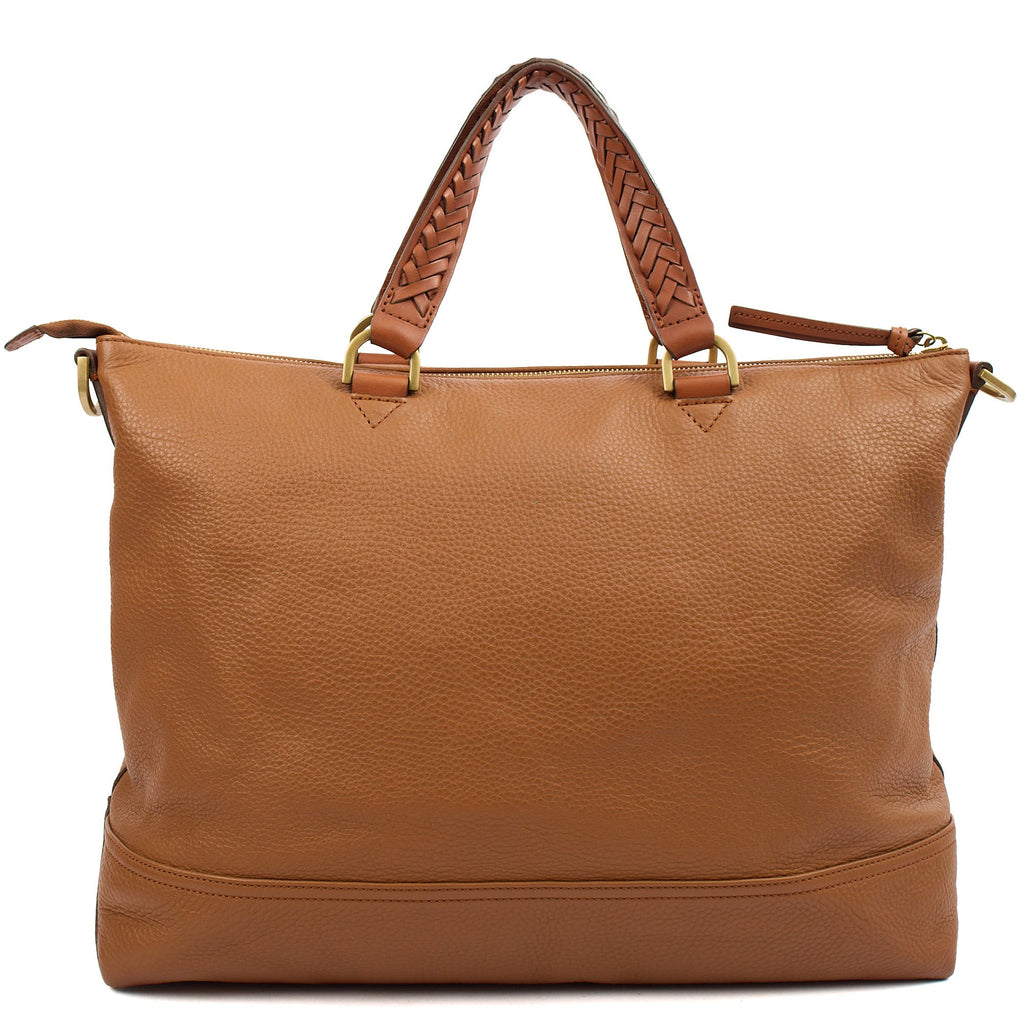 Mulberry Tote Effie Tote in Brown, Leather — Top View
