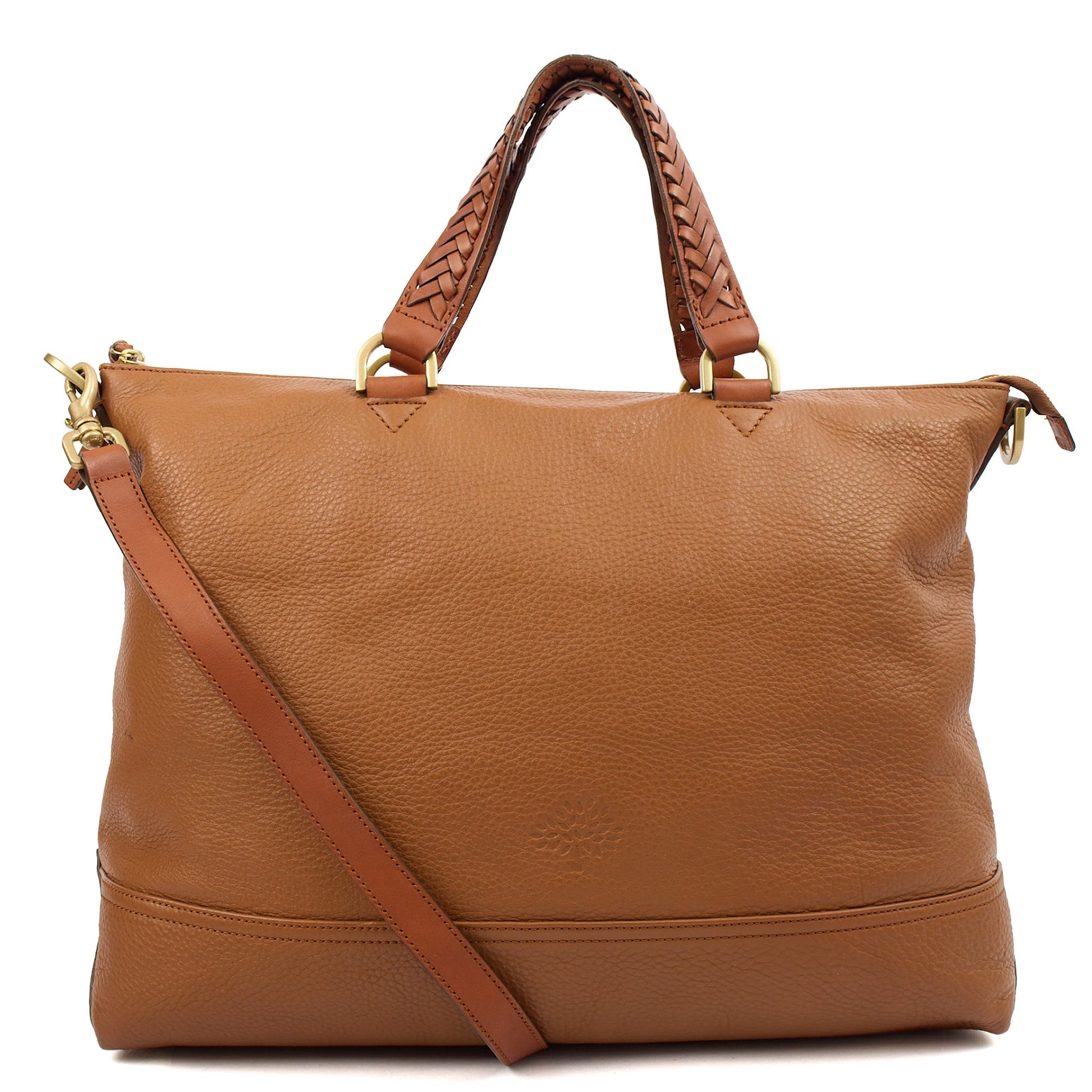 Mulberry Tote Effie Tote in Brown, Leather — Front View