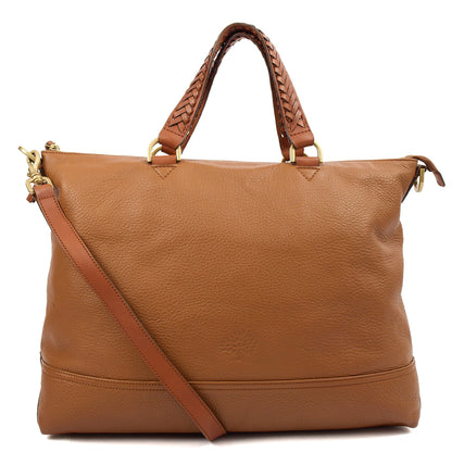 Mulberry Tote Effie Tote in Brown, Leather — Front View