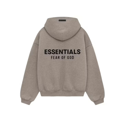 Fear of God Essentials Kids Hoodie 'Heather Grey' — XXS - 2/3 — Side View