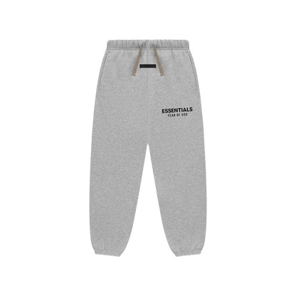 Fear of God Essentials Kids Fleece Sweatpant 'Light Heather Grey' — XXS - 2/3 — Front View