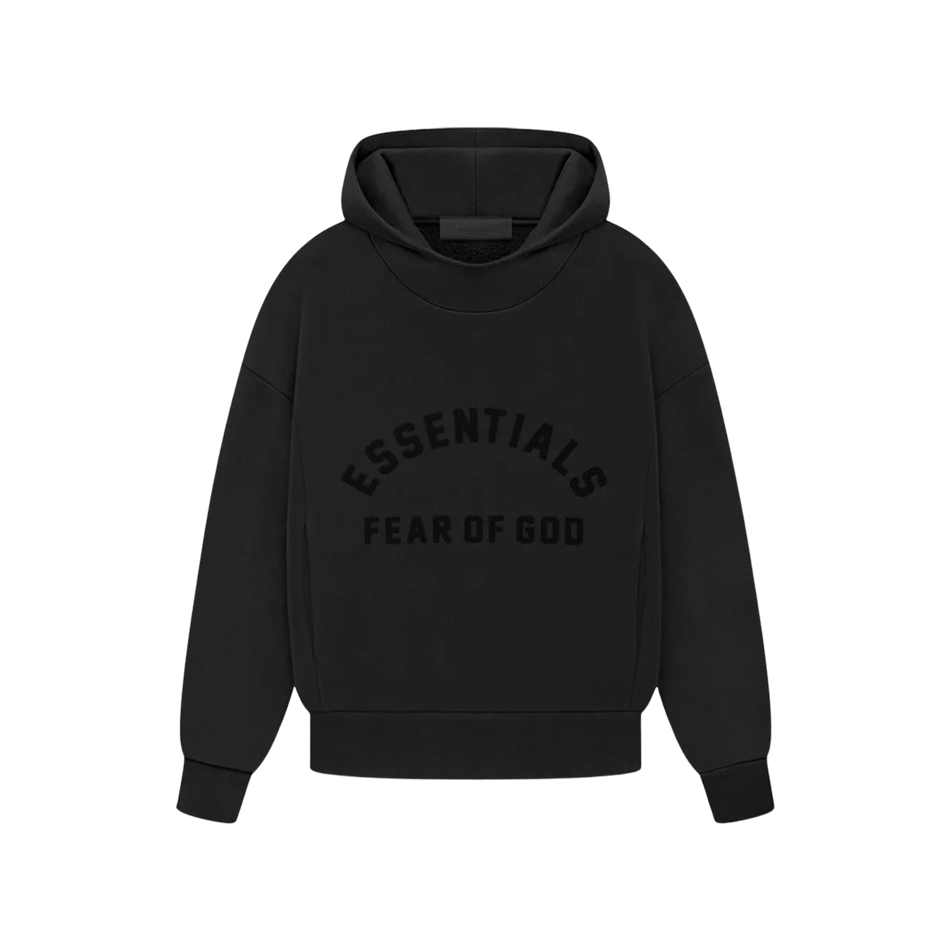 Fear of God Essentials Kids Hoodie 'Jet Black' — XXS - 2/3 — Front View