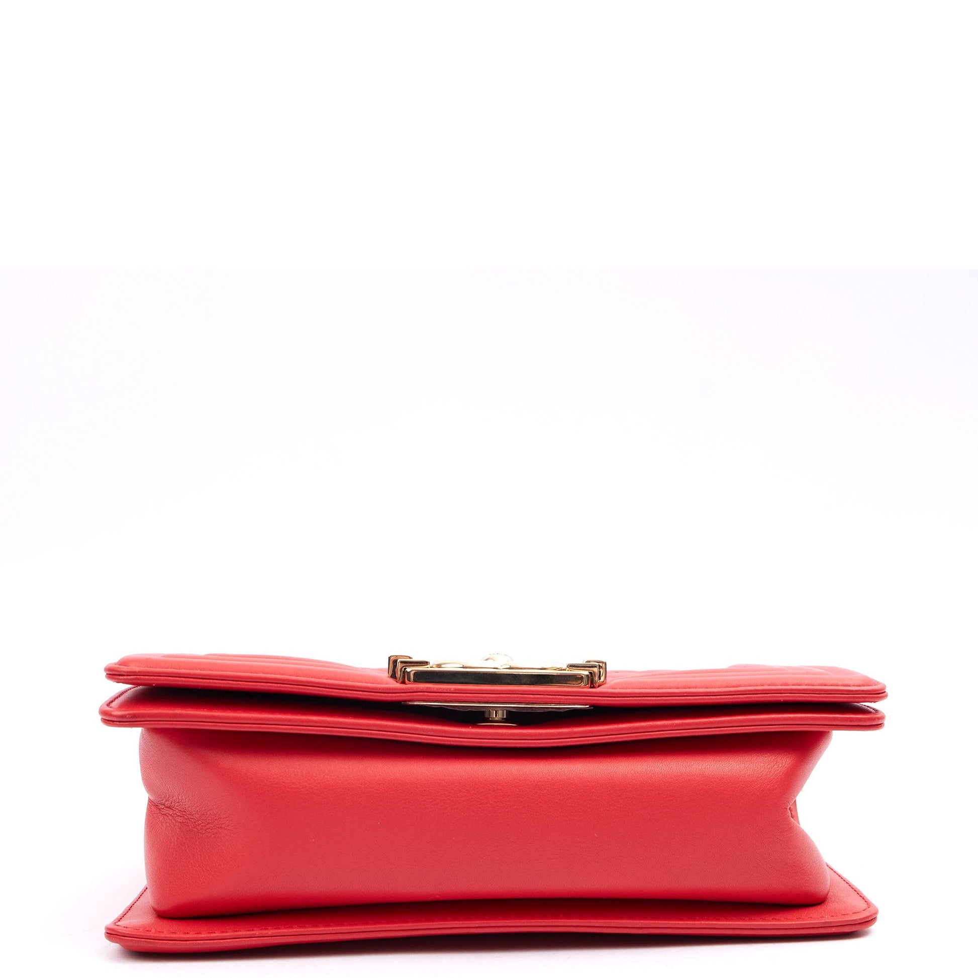 Chanel Cross Body Boy - Small in Red, Leather — Alternate View 7