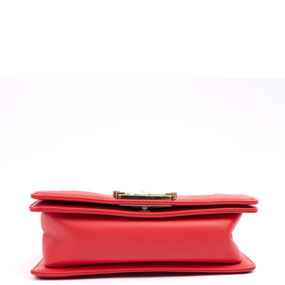 Chanel Cross Body Boy - Small in Red, Leather — Alternate View 7