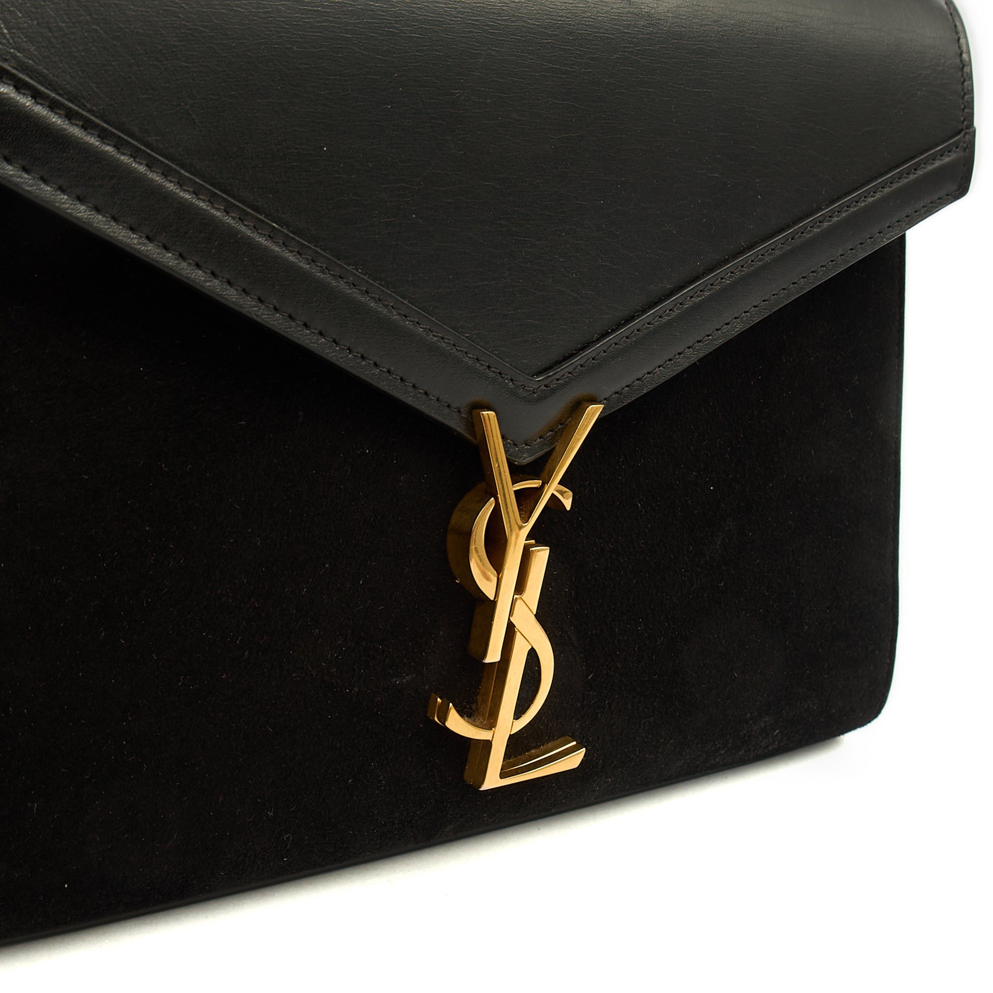 Saint Laurent Top Handle Cassandra Top Handle - Medium in Black, Leather — Alternate View 8