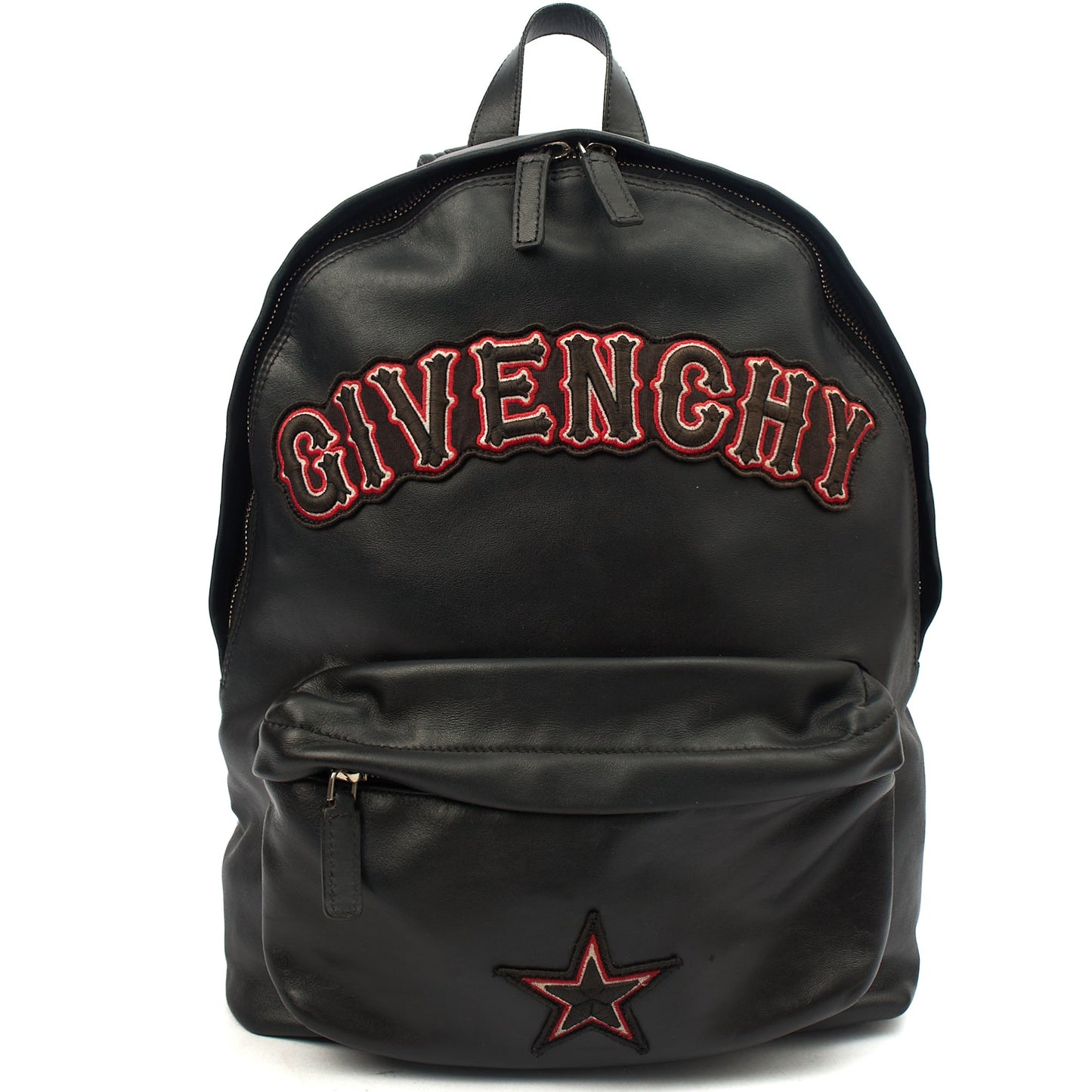Givenchy Backpack Backpack in Black, Leather — Front View