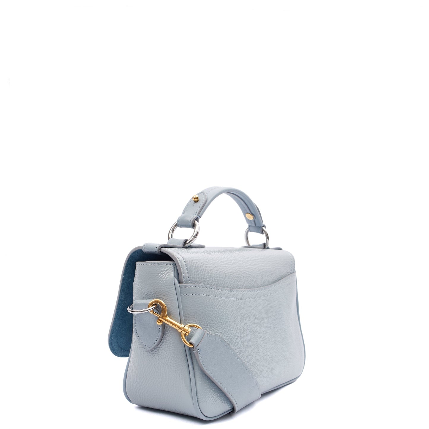 Mulberry Top Handle Bryn - Small in Blue, Patent Leather — Alternate View 9