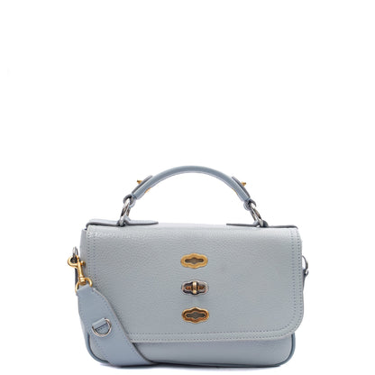 Mulberry Top Handle Bryn - Small in Blue, Patent Leather — Front View