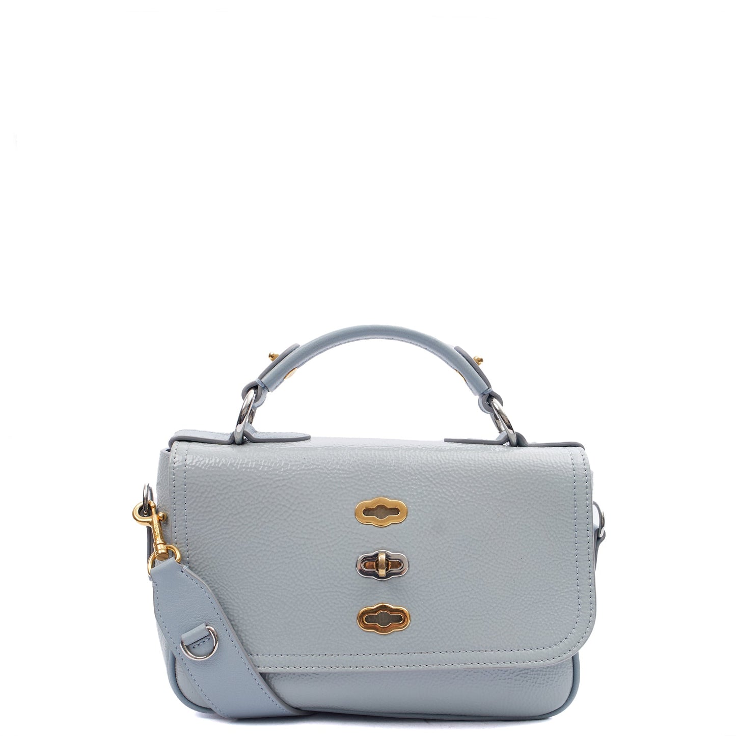 Mulberry Top Handle Bryn - Small in Blue, Patent Leather — Alternate View 8