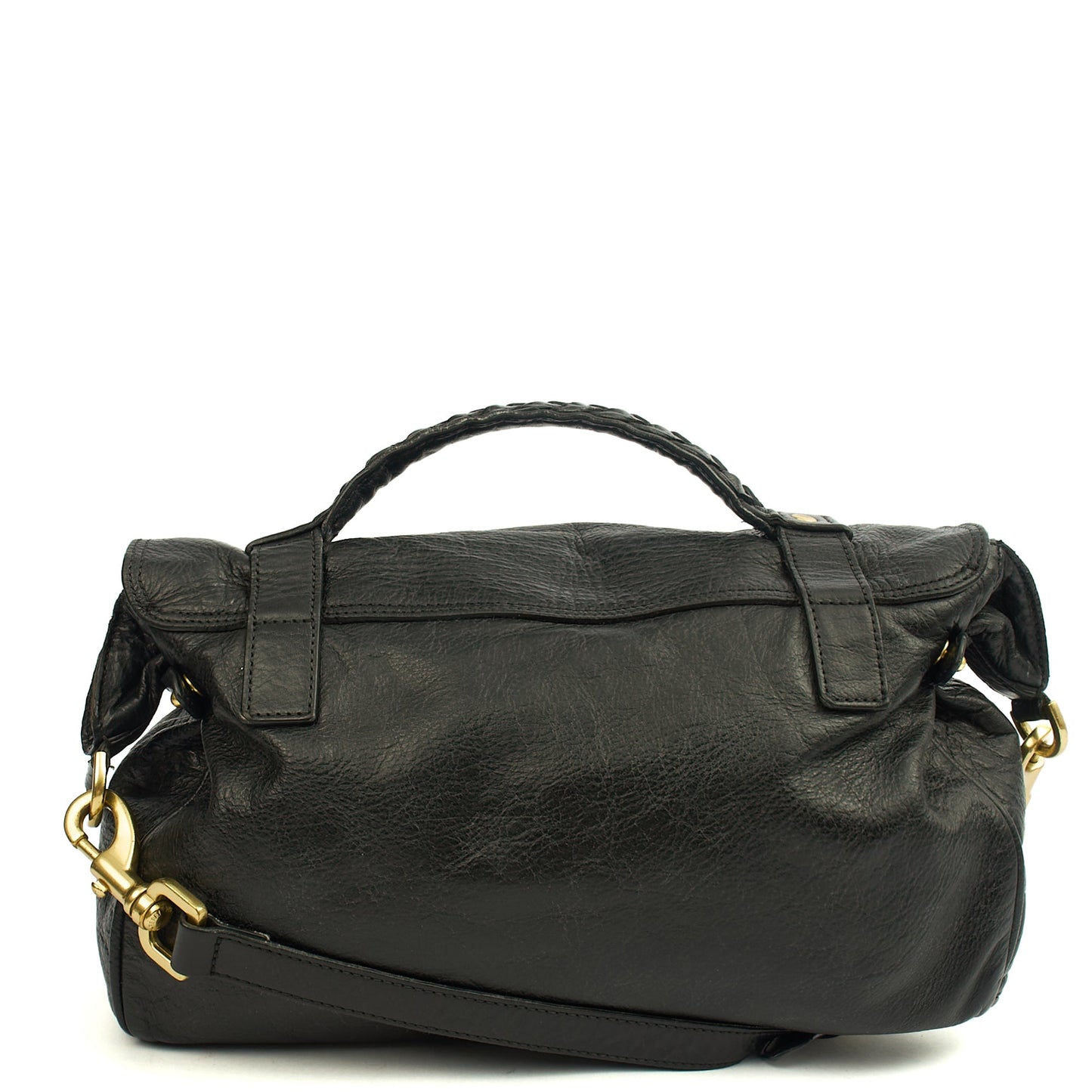 Mulberry Satchel Alexa in Black, Leather — Alternate View 9