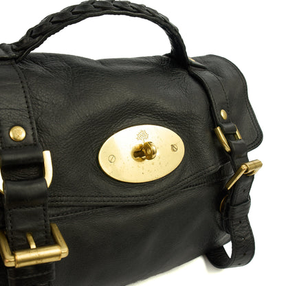 Mulberry Satchel Alexa in Black, Leather — Alternate View 18