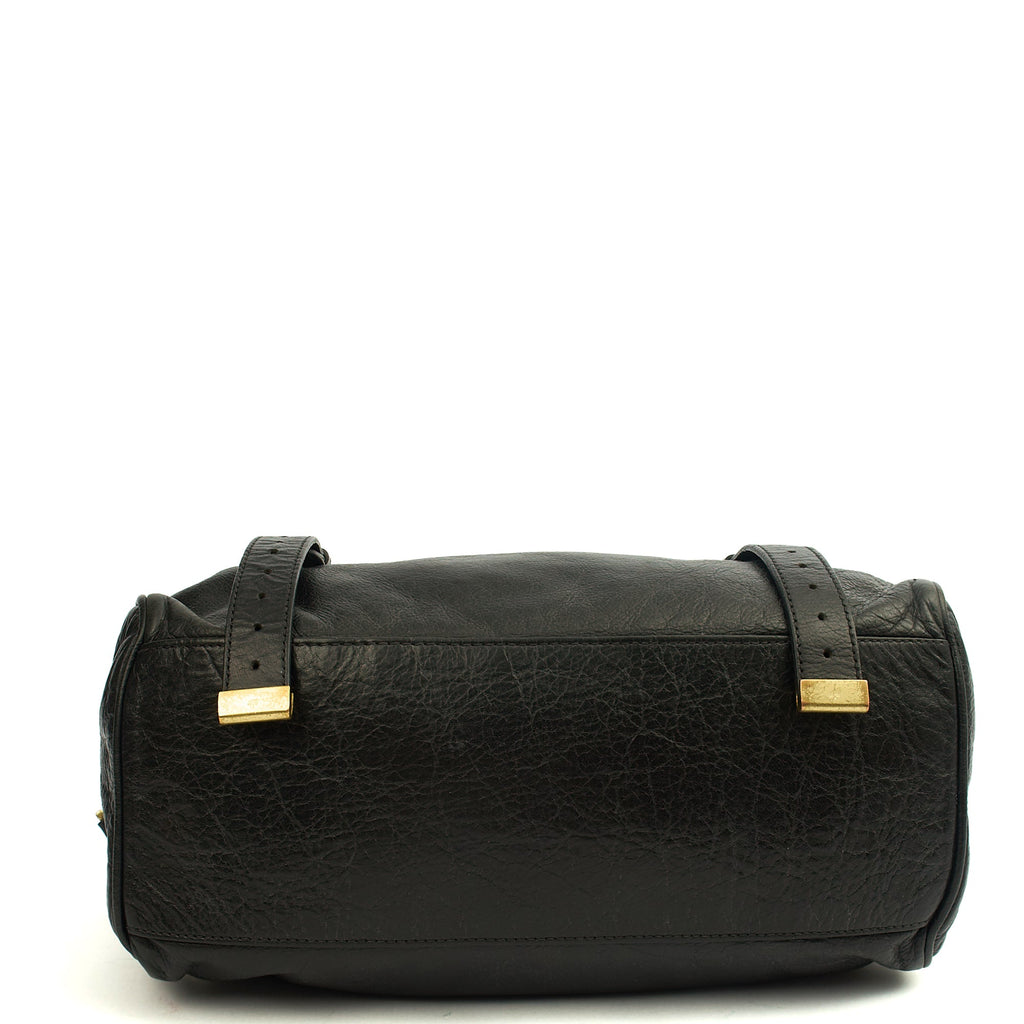 Mulberry Satchel Alexa in Black, Leather — Top View