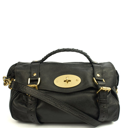 Mulberry Satchel Alexa in Black, Leather — Alternate View 7