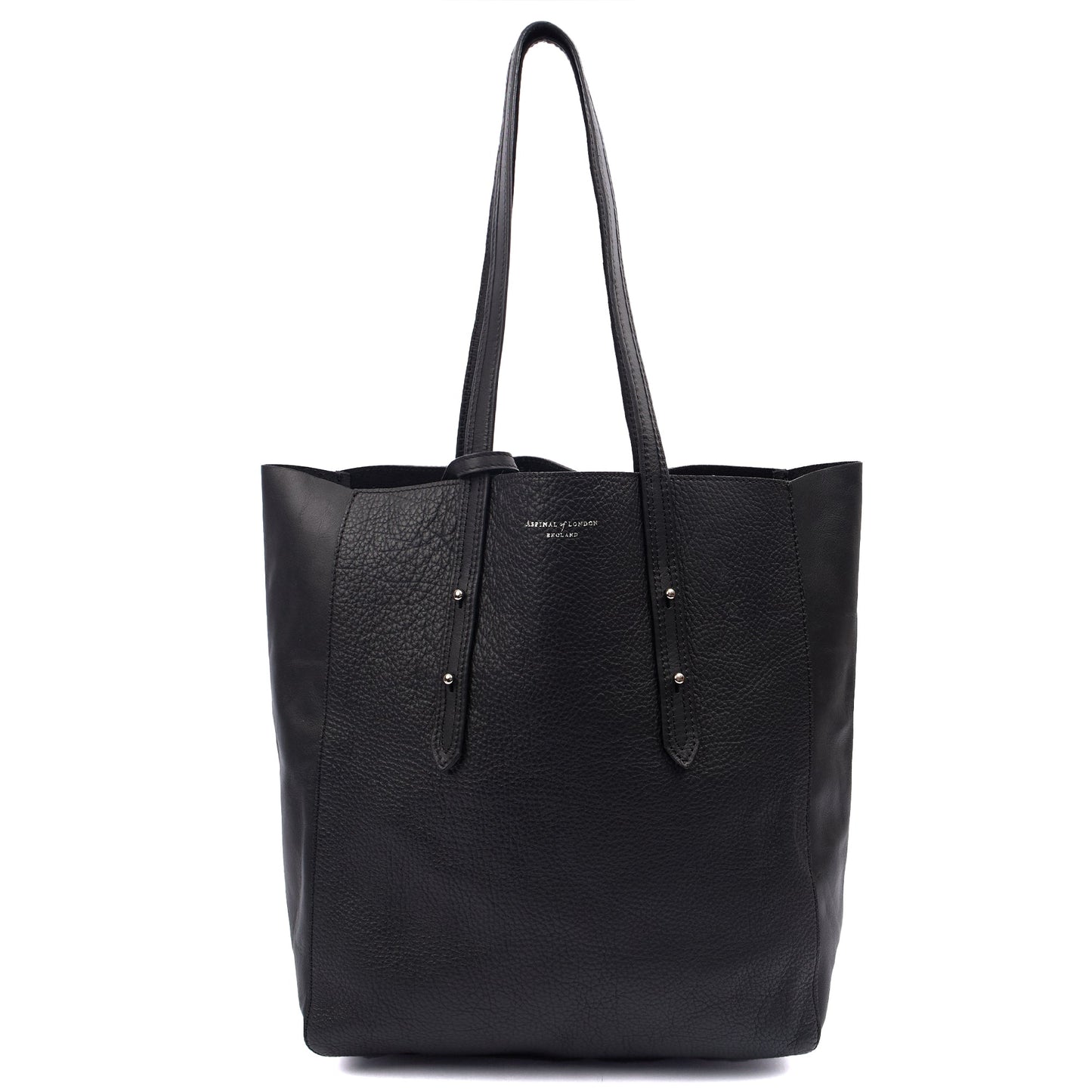 Aspinal of London Tote London Tote - Midi in Black, Leather — Alternate View 8