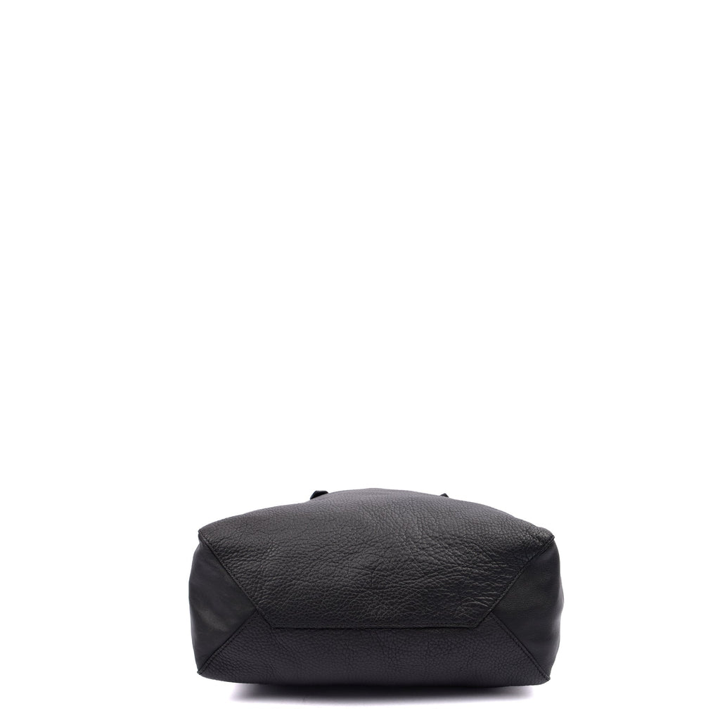 Aspinal of London Tote London Tote - Midi in Black, Leather — Top View