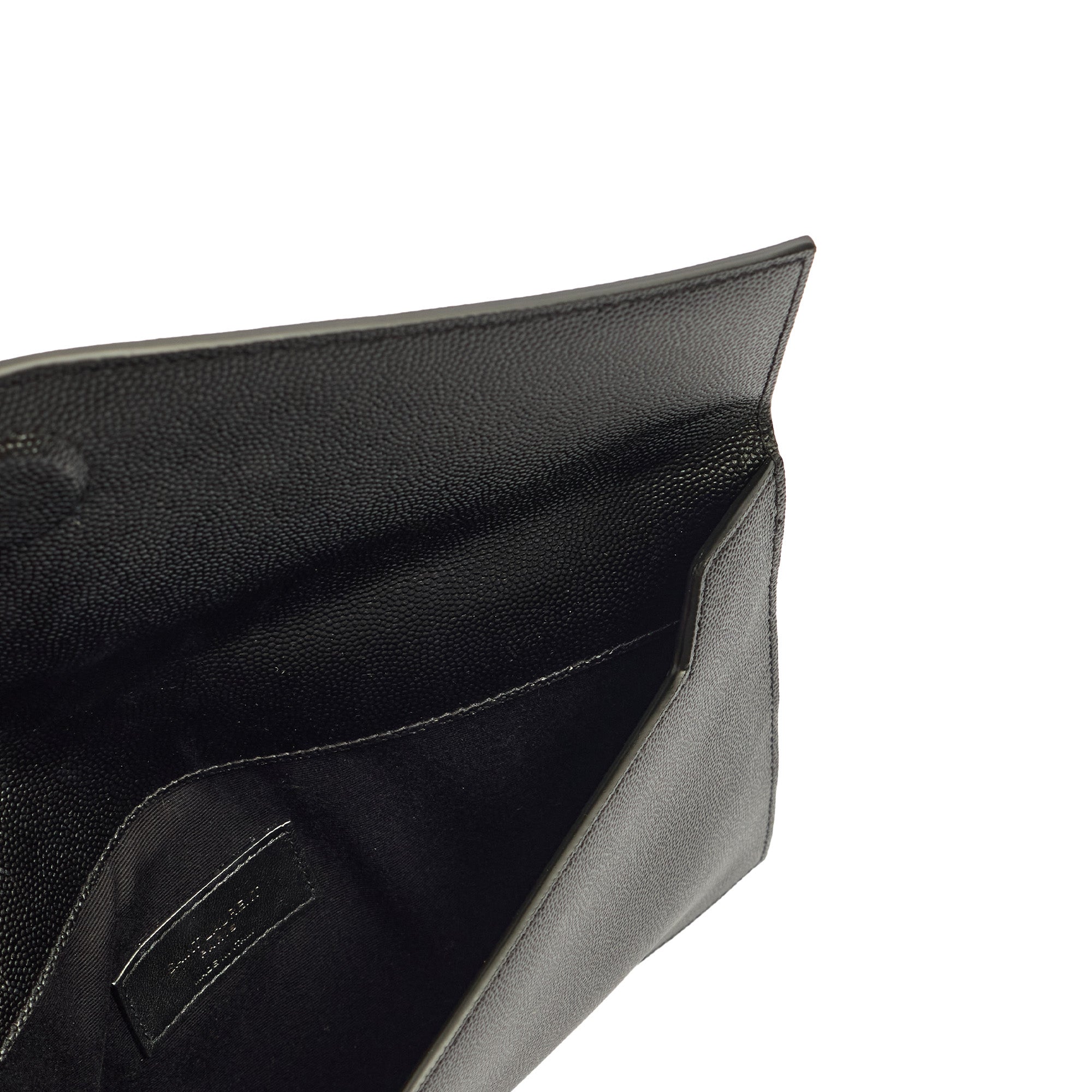 Saint Laurent Clutch Uptown Pouch in Black, Calfskin Leather — Alternate View 7