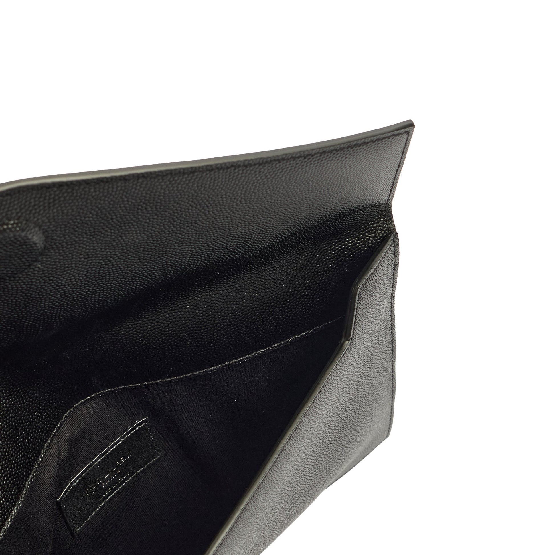 Saint Laurent Clutch Uptown Pouch in Black, Calfskin Leather — Alternate View 21