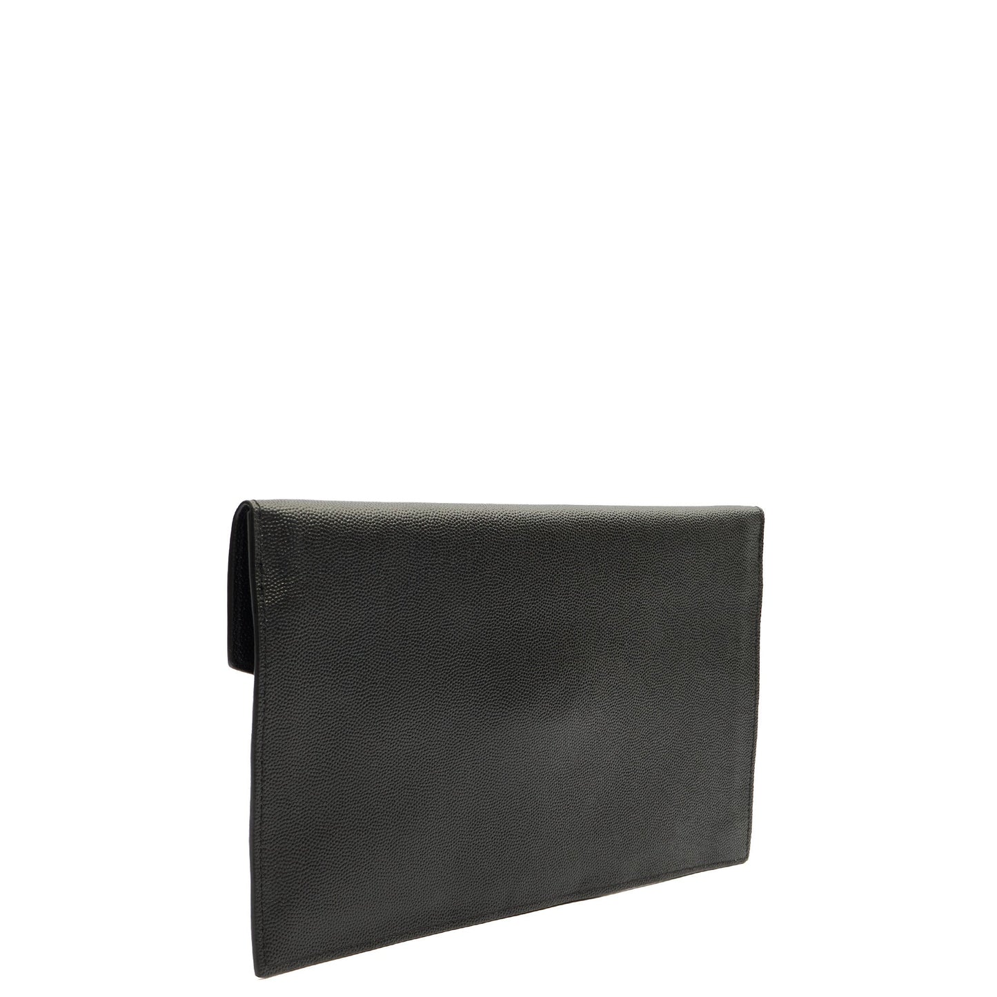Saint Laurent Clutch Uptown Pouch in Black, Calfskin Leather — Alternate View 16