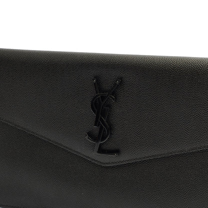 Saint Laurent Clutch Uptown Pouch in Black, Calfskin Leather — Alternate View 19