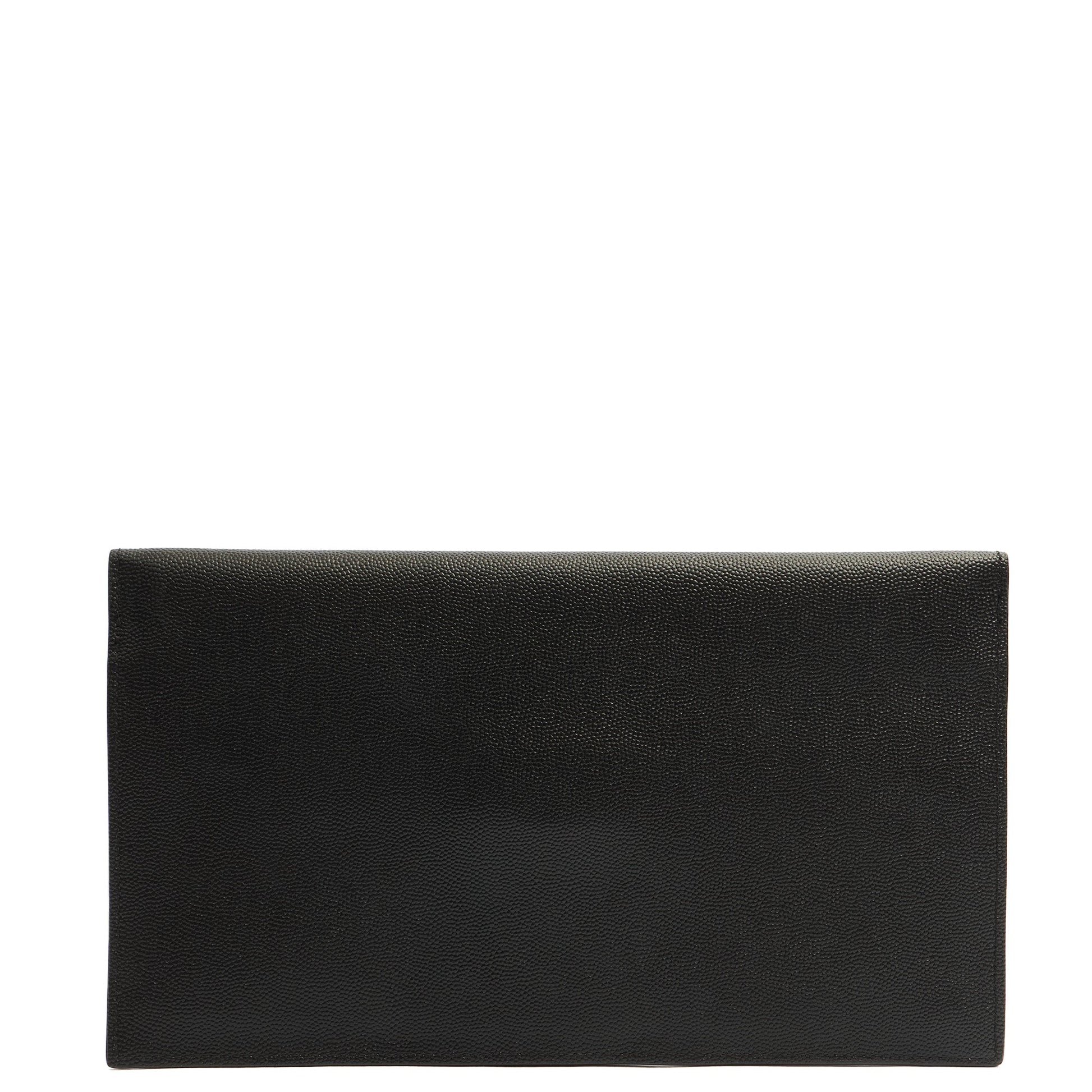 Saint Laurent Clutch Uptown Pouch in Black, Calfskin Leather — Alternate View 10