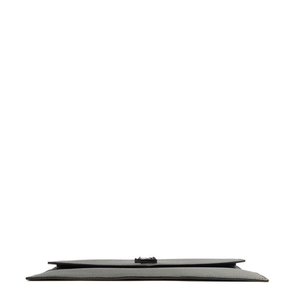 Saint Laurent Clutch Uptown Pouch in Black, Calfskin Leather — Alternate View 18