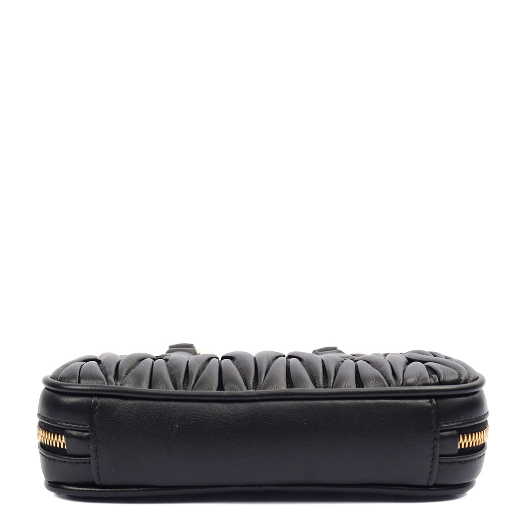 Miu Miu Tote Arcadie in Black, Leather — Top View