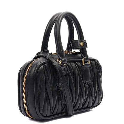 Miu Miu Tote Arcadie in Black, Leather — Alternate View 8