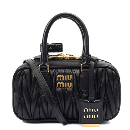 Miu Miu Tote Arcadie in Black, Leather — Alternate View 7