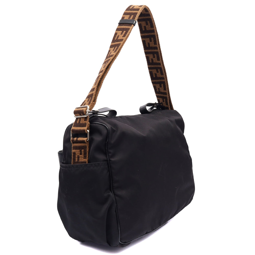 Fendi Tote Baby Changing Bag in Black, Fabric — Side View