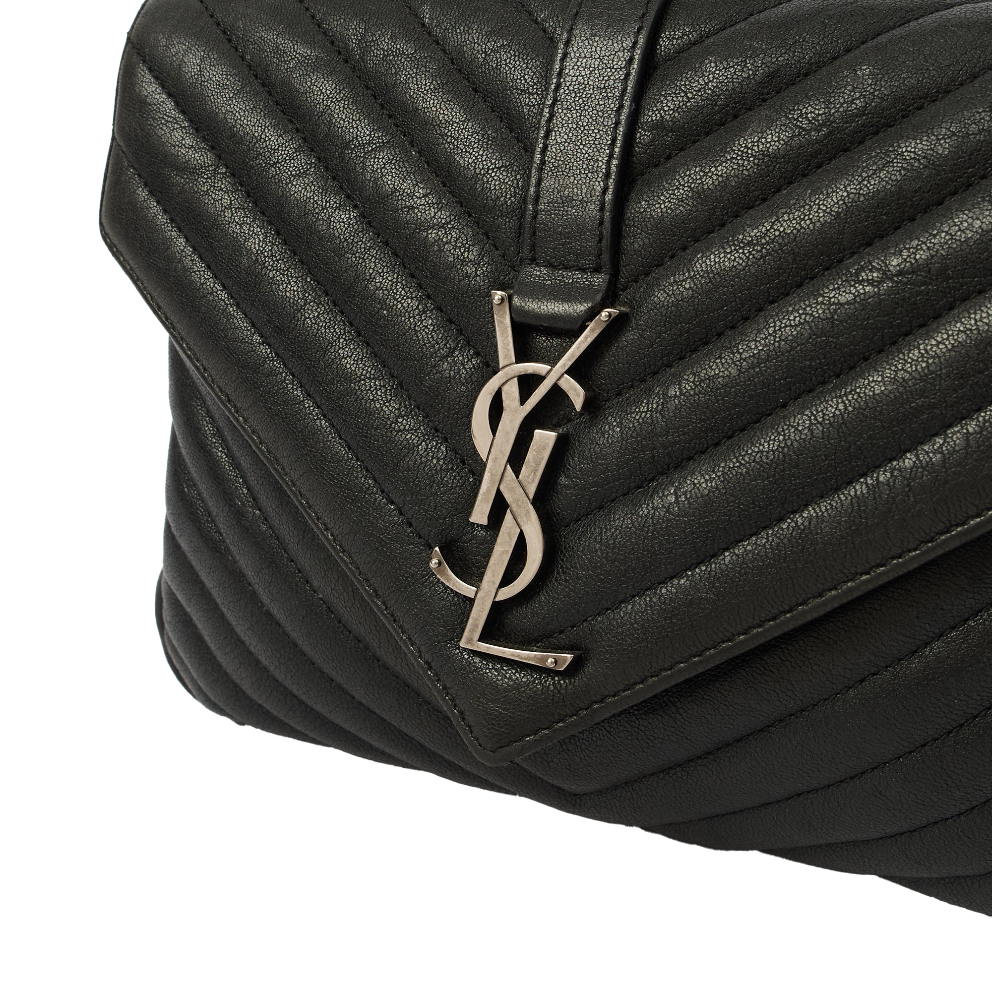 Saint Laurent Cross Body College - Medium in Black, Leather — Alternate View 12